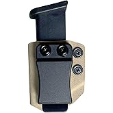 Generic Universal IWB/OWB Magazine Pouch, 9mm .40 Double Stack, Dual Stack Mag Holster with Adjustable Retention for Glock Sig Sauer Taurus Beretta Smith and Wesson