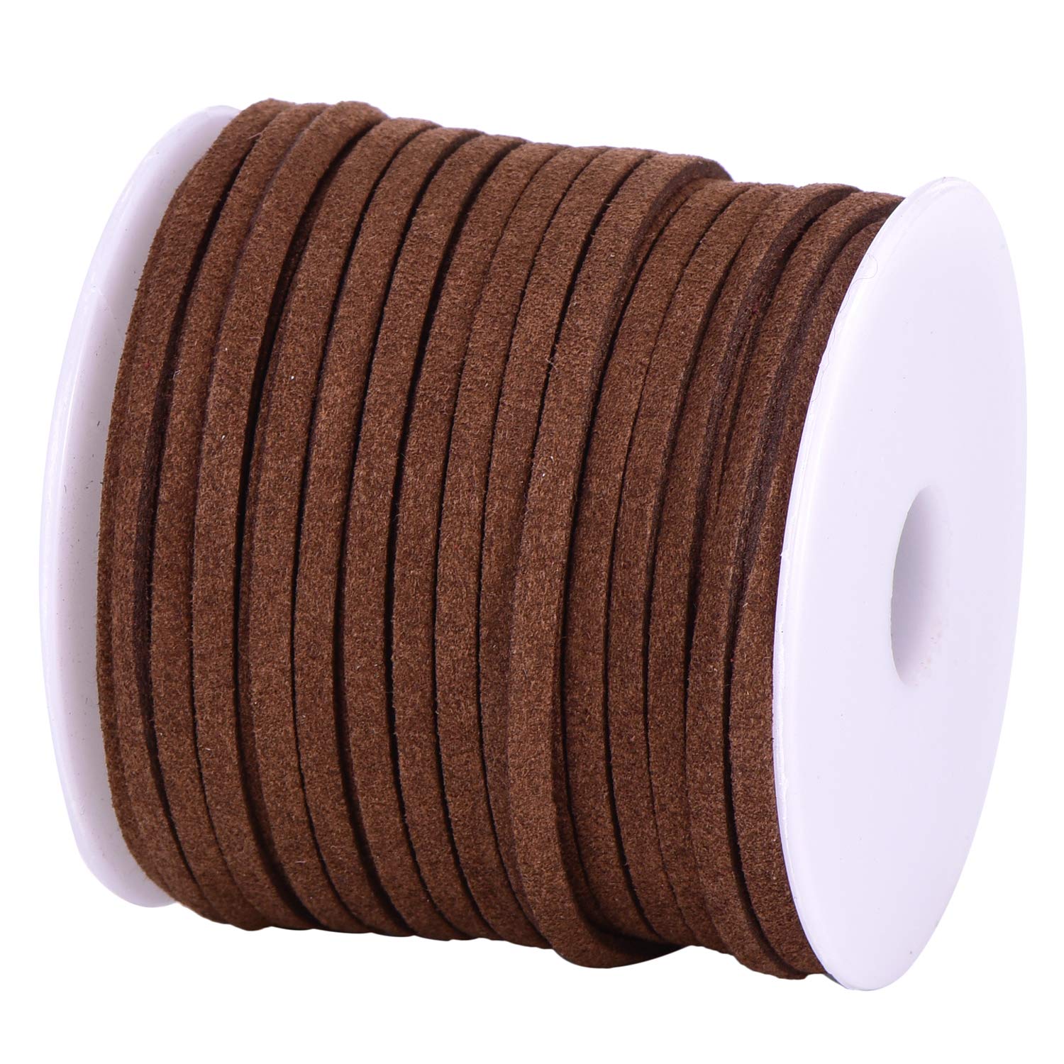 DonDon Velour Ribbon 0.12 inch (3 mm) DIY - 32.81 yd (30 m) roll - Brown