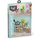 Craft Crush Faux Plant Sand Craft Kit - DIY Home Decor for Desk, Dresser & Office