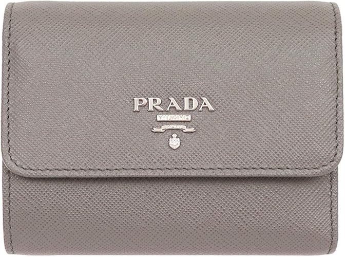 Amazon プラダ Prada 財布 三つ折り財布 1mh840 Qwa マルモ サフィアーノ レザー メタル レタリング ロゴ トライフォールド ウォレット レディース ブランド 並行輸入品 財布