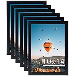 JCJMY 10x14 Picture Frame Set of 6 Black for 30 x