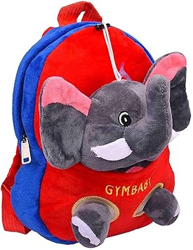 APPU Plush Bag - 2 in 1 Bag Includes Toy and Backpack (Red and Blue in Colour)