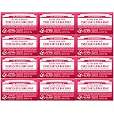 Dr. Bronner's Pure-Castile Magic Bar Soaps - Made with Regenerative Organic Certified Oils - For Face, Body, Hair- Vegan Soap Bars for Men & Women - Rose, 12 pack, 5 oz