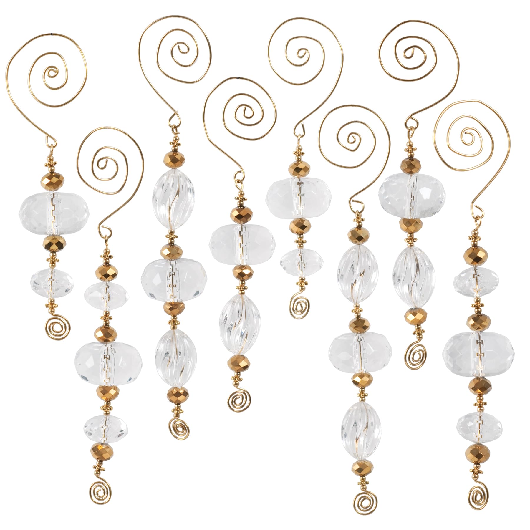 Solid Oak Nostalgic Christmas Beaded Crystal Ornament Kit, Multi-Colour, 13.71 x 14.73 x 2.28 cm