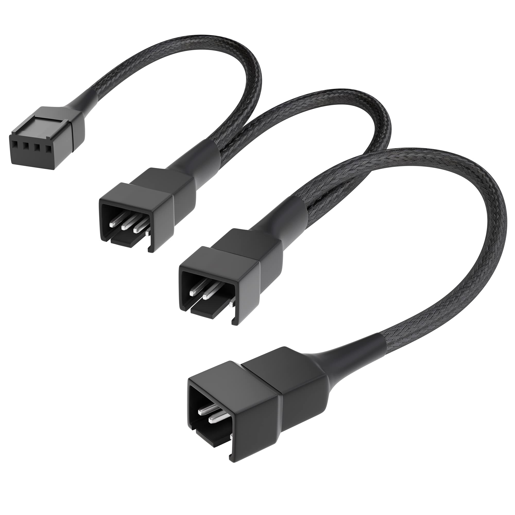 KabelDirekt – 20-20-20cm PWM fan to 3x PWM fan distribution cable