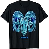 Aries Personality Astrology Zodiac Sign Horoscope Design T-Shirt
