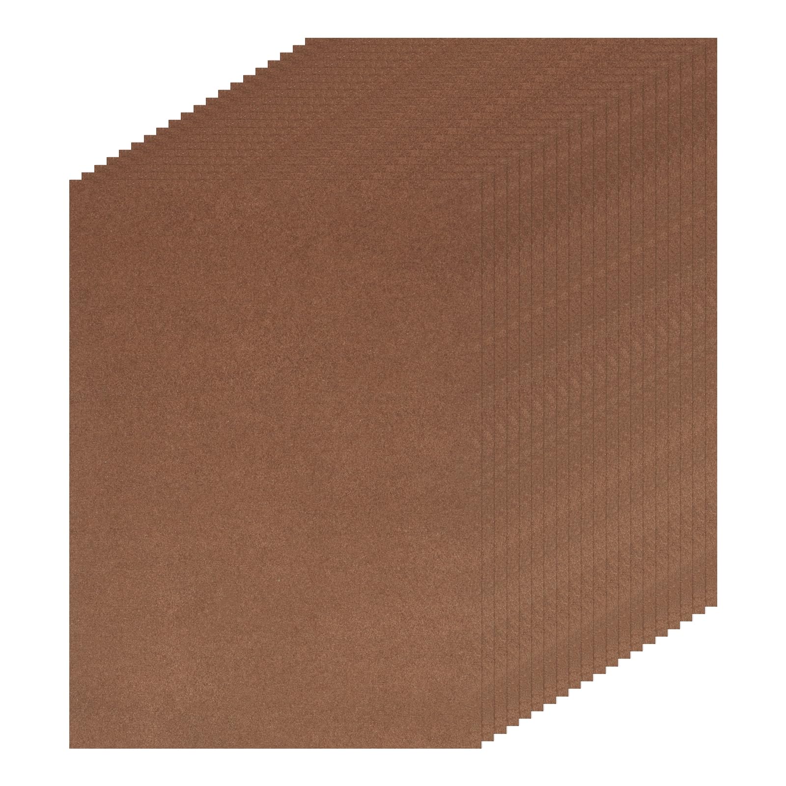 DMiotech 20 Pack Brown Sanded Pastel Papers, 11 x 8 Inch, 160GSM Art Cardstock Papers for Artists