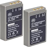 BM Premium 2 Pack of BLS-5, BLS-50, PS-BLS5 Batteries for Olympus OM-5 | O-M5 II, OM-D E-M5 III, E-M10, E-M10 III, E-M10 IV, E-PL6, E-PL7, E-PL8, E-PL9, E-PL10, Stylus 1 Cameras