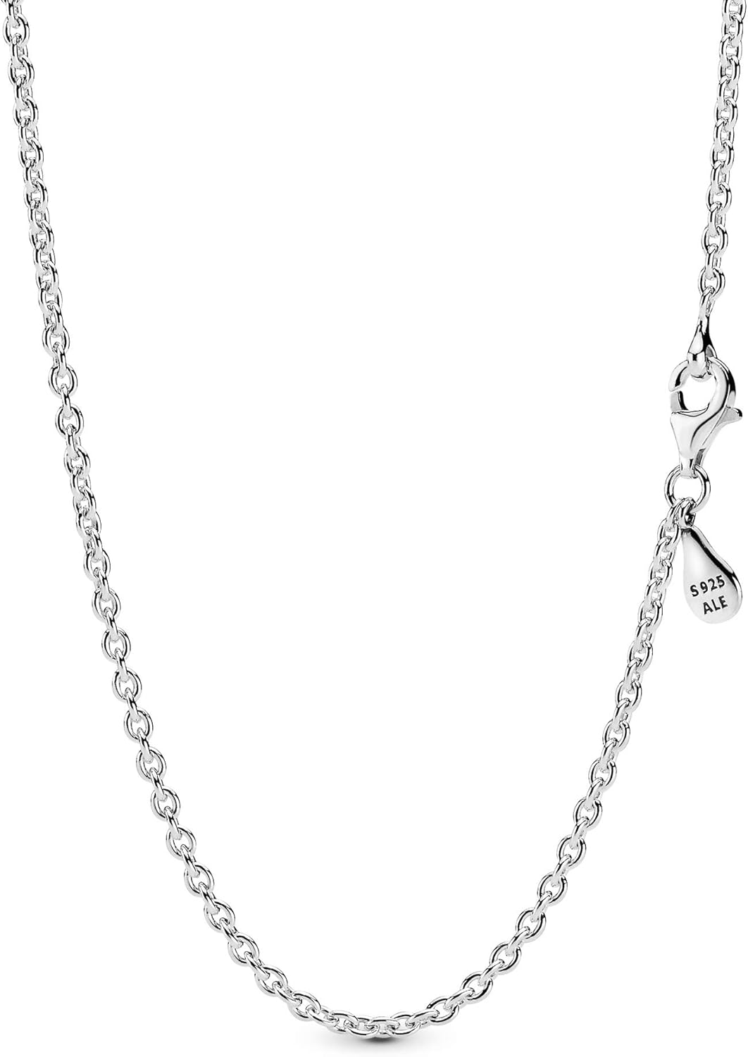 Pandora Jewelry Silver Chain Sterling Silver Necklace, 17.7": Jewelry