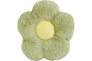 QWINEE Soft Dog Cat Bed Mat Flower Pillow Flower Shaped Throw Pillow Butt Cushion Room Bedroom Sofa Chair Decor Cosy Sleeping Bed Pillow for Small Medium Dog Puppy Kitten Kitty(Light Green 23")