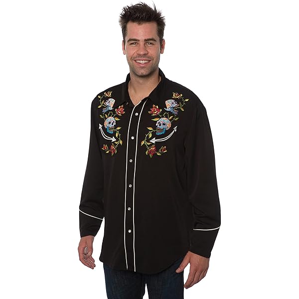 Chemise à manches courtes rétro tribale bohème marron à imprimé cachem