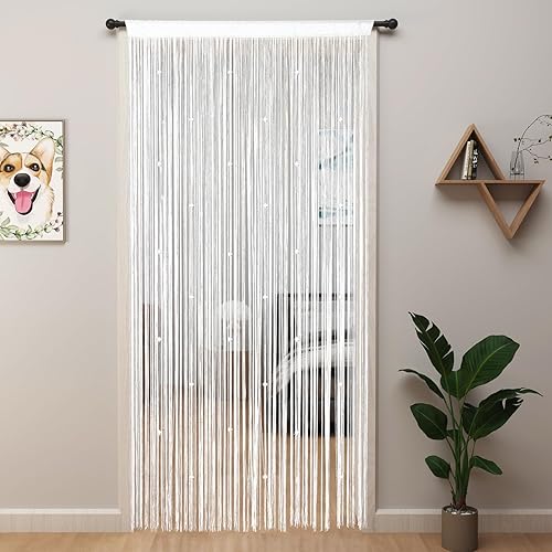 YIIBAII Beaded Curtain Beaded Curtains for Doorways Crystals Suitable for  Interior Hanging Decoration and Partitions Closet Curtains (39
