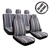 AOTOMIO 10pc Baja Blanket Full Set Seat Covers