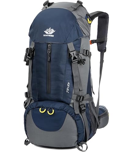 WoneNice 50L(45+5) Waterproof Hiking Backpack