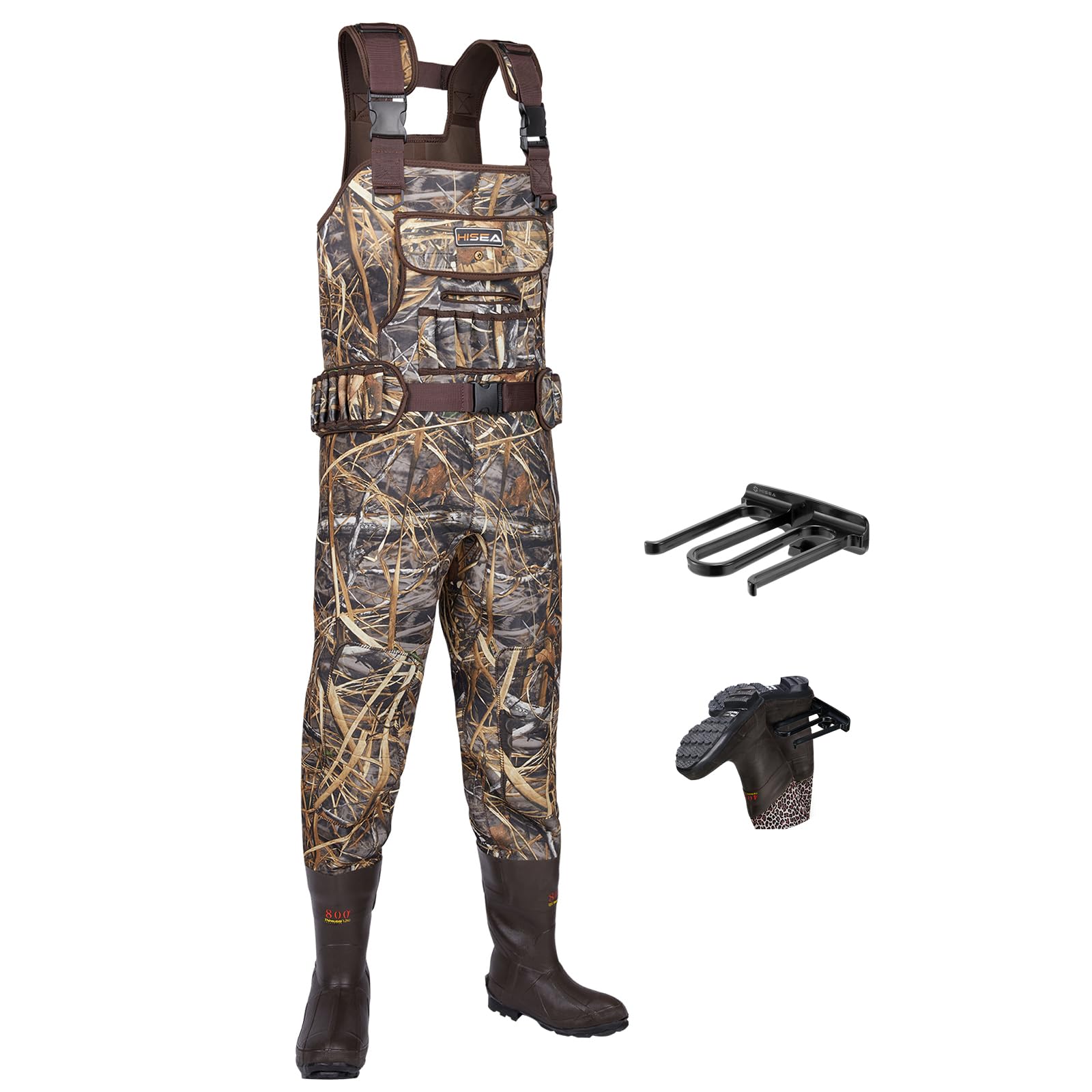 HISEA Chest Waders for Men, Neoprene Hunting Waders