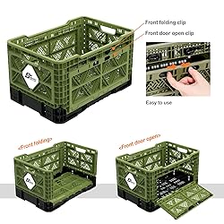 Bigant Heavy Duty Collapsible & Stackable Plastic