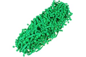 ZHIHENG 20 Yards Pom Poms Fringe Ball Trim Sewing Ribbon Embroidered Lace Tassel Applique for Clothing Accessories Bedding Quilting Crafts Supplies (Green)