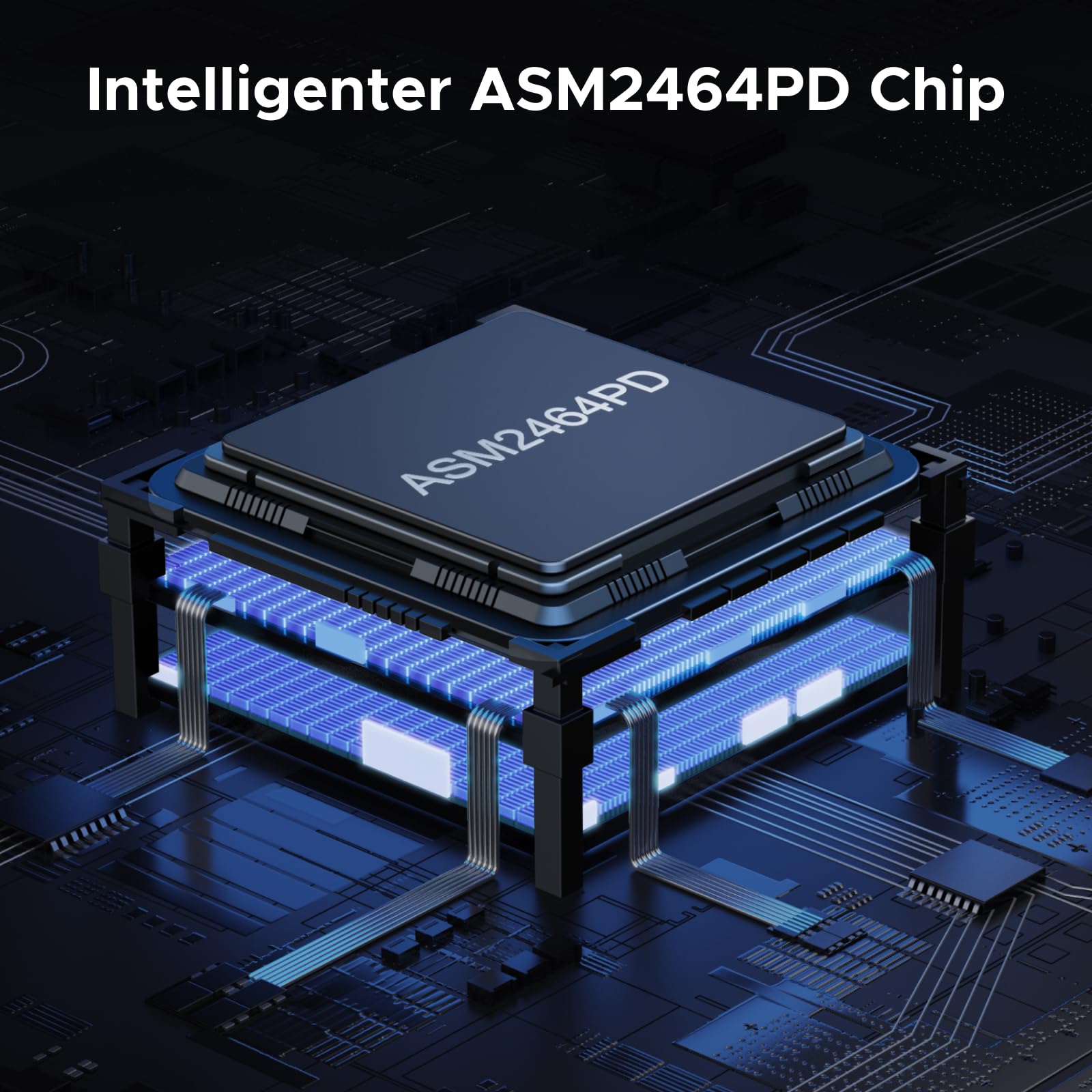 UGREEN 40Gbbps M2 SSD Gehäuse, USB4 nvme gehäuse kompatibel mit Thunderbolt 4 bis zu 3848MB/s, M.2 NVMe SSD Gehäuse kompatibel mit Mac mini M4, MacBook Pro M5 Pro/M5 Max, ASUS Z890 5