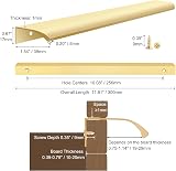 Malimali 10 Pack Brushed Gold Kitchen Handles 300mm Center 256mm Edge Pulls view 2