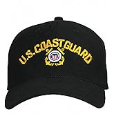 Rothco U.S. Coast Guard Low Profile Insignia Cap, Black