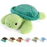 gnomantic Turtle Weighted Stuffed Animals, Plush Pillow for Kids | 22 Inch, 4.5lbs