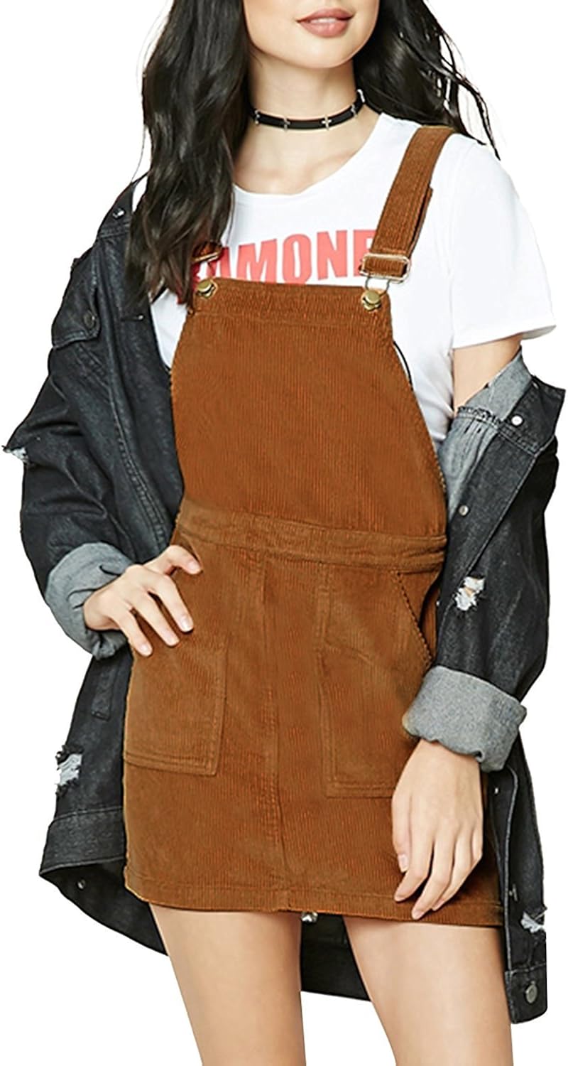 khaki skirt overalls