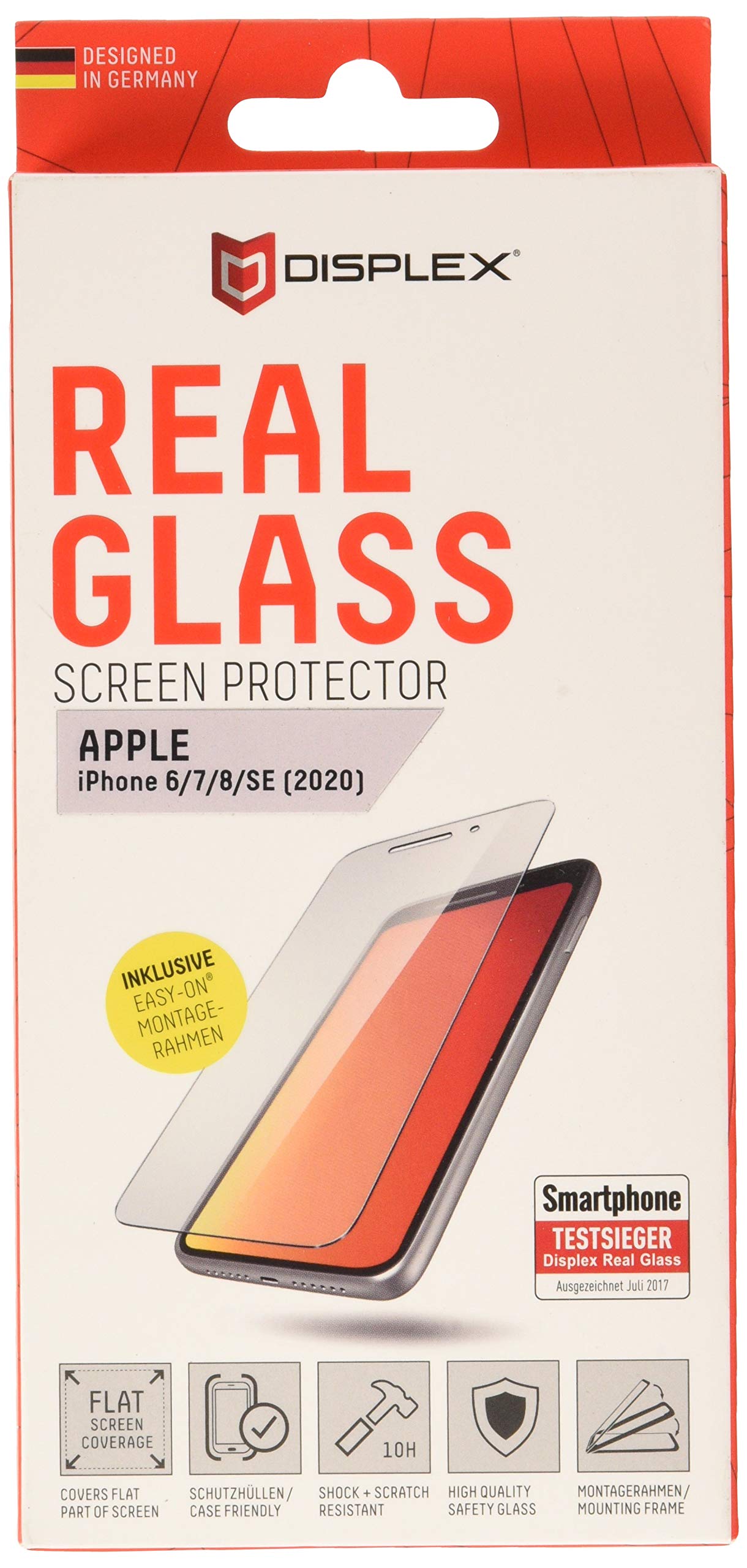 Displex Real Glass iPhone 6/7/8/SE 2nd Gen transparent