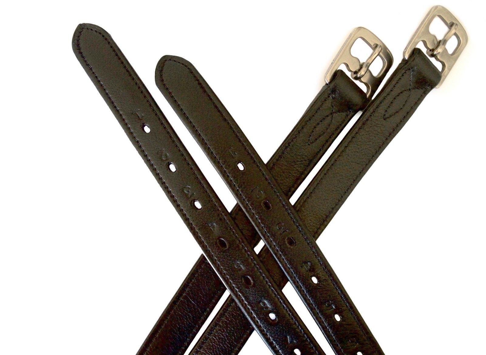 SIE Wrapped supersoft stirrup leathers (45'', BLACK)