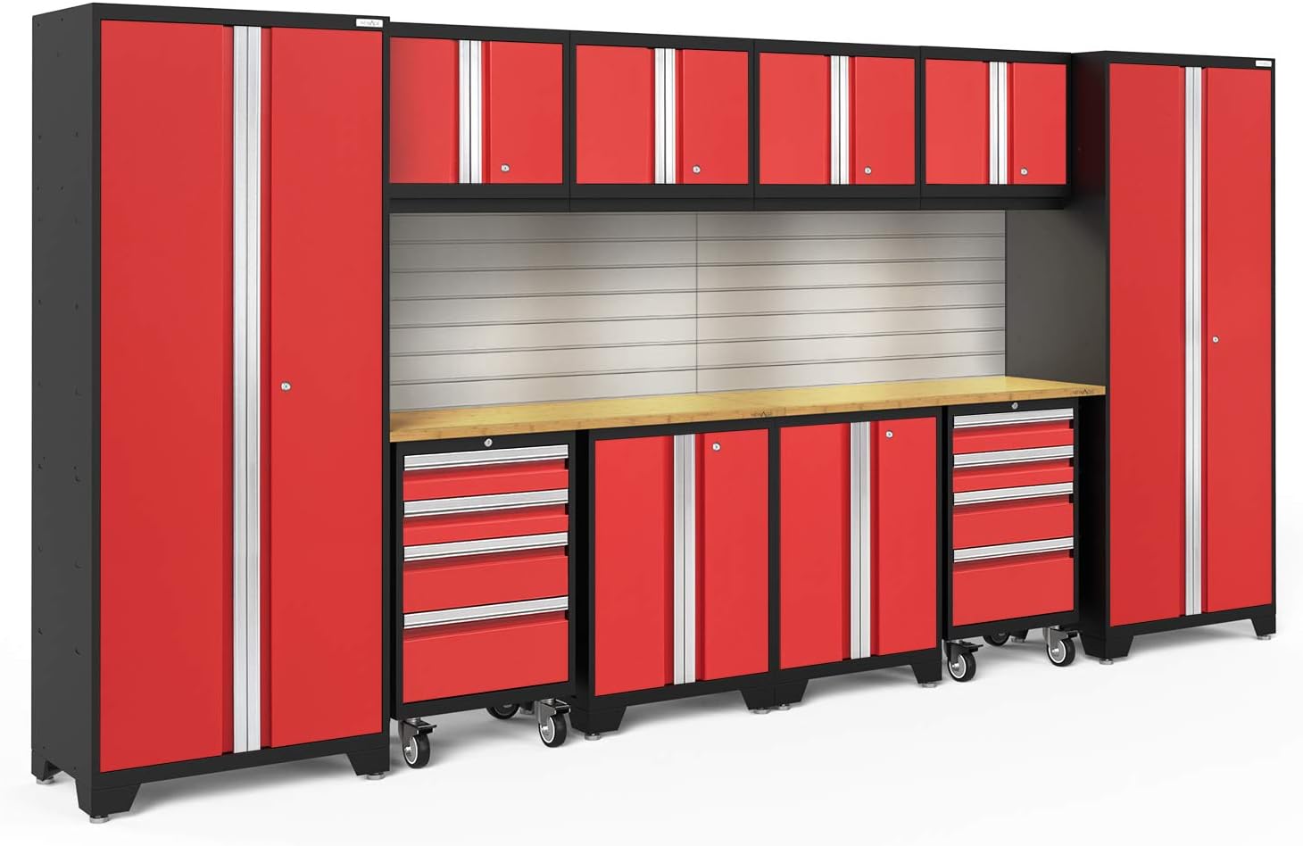 Newage Products Bold Series Gray 12 Piece Set Garage Cabinets 56018 Amazon Com