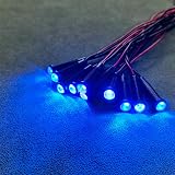 Gebeldet 10x Blue 6mm LED Indicator Pilot Lights AC/DC 12-24V Panel Mount Lamp view 4