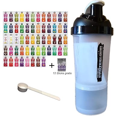 Bolero Drink Kennenlernpaket mit 56 Sorten und 12 Sticks gratis (Surprise) - zuckerfreies Getränkepulver mit Stevia gesüßt + 