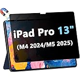 Phimoos Magnetic Privacy Screen Protector for iPad Pro 13 Inch M4 2024/M5 2025 (7th/8th Generation), Anti-Glare & Blue Light Filter, Removable Privacy Film for iPad Pro 13", Easy Magnetic Attachment