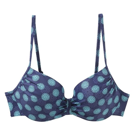 etirel Miriam Floral Bikinioberteil Navy