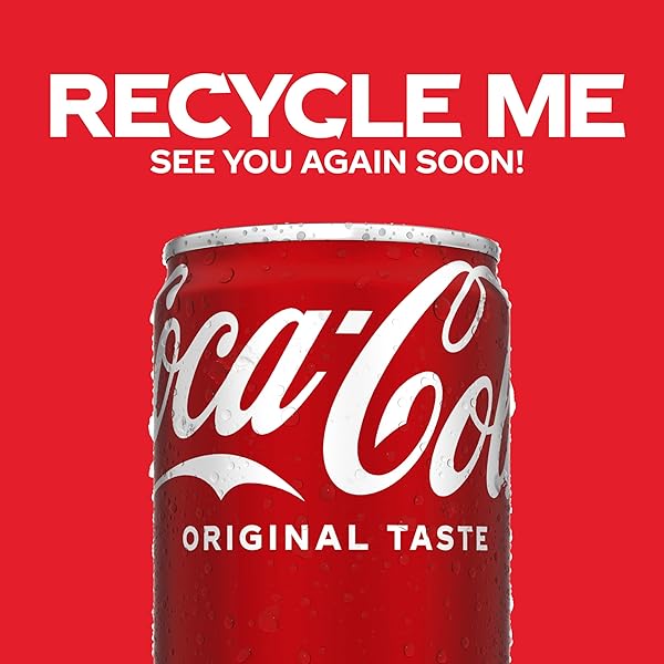 COCA-COLA SODA SOFT DRINKS, 7.5 FL OZ, 6 PACK – CLASSIC COLA SOFT DRINK, MINI SODA CANS