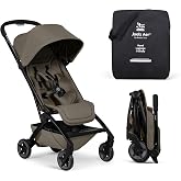 Joolz Aer2 Lightweight Travel Stroller for Baby &amp; Toddler &ndash; One-Hand Fold, Compact Carry-On Airplane Approved, Reclining Seat, UPF 50+ Canopy, Travel Pouch, Baby Net &ndash; Hazel Brown