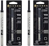 Cross Refill for Selectip Gel Roller Ball Pen Black 1 Card Pair (8523)
