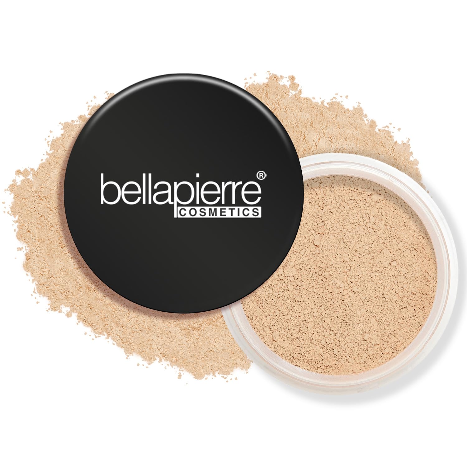 Bellapierre Loose Mineral Foundation SPF 15 – Pure Powder Base, Full Coverage Mineral Makeup, Matte Finishing & Setting, Lightweight, Talc-Free & Paraben-Free – 0.32 oz - Biscotti — image 1