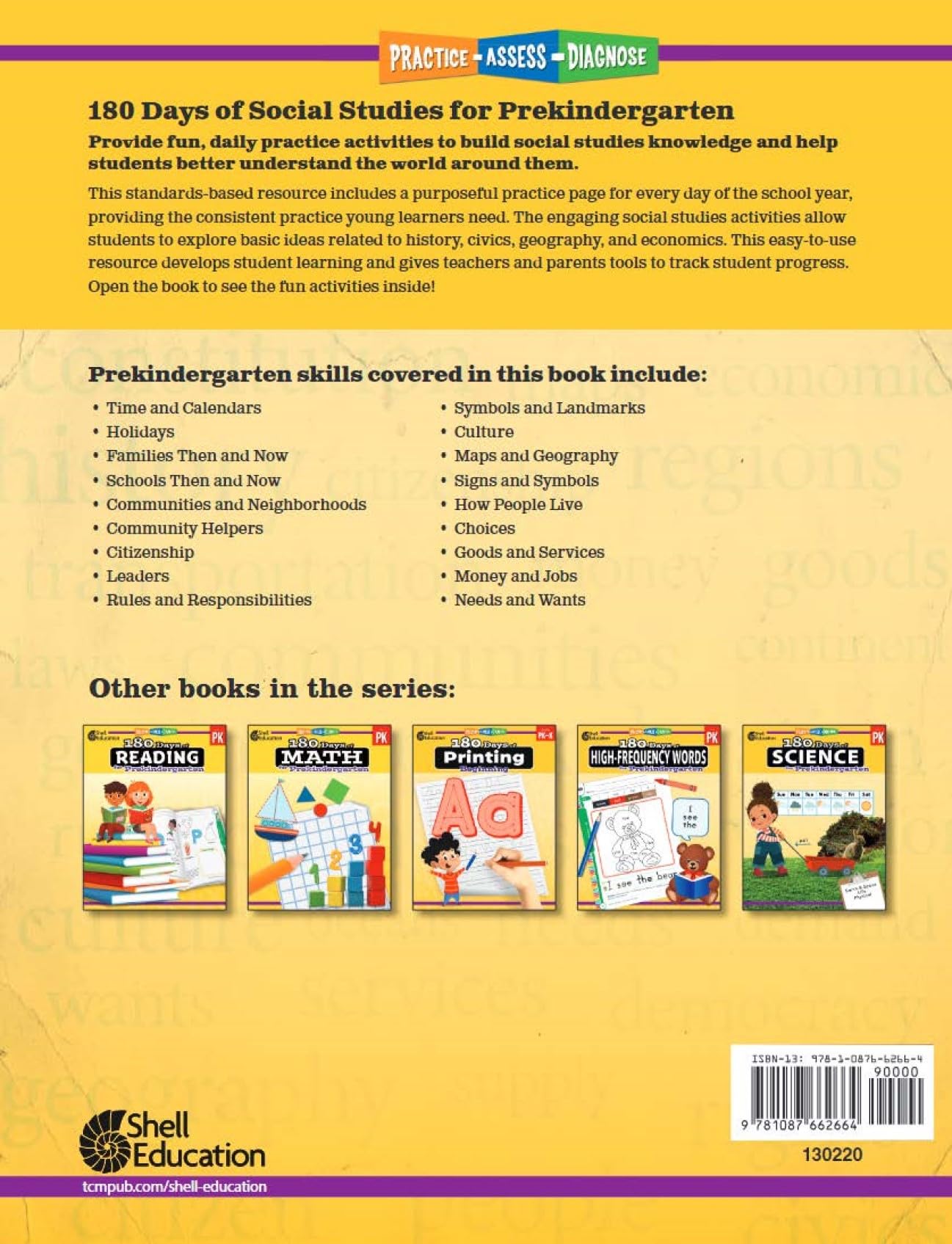 180 Days™: Social Studies for Pre-Kindergarten Practice Workbook for Classroom and Home, Cool and Fun Practice Created by Teachers (180 Days of Practice) 180 Days™: Social Studies for Pre-Kindergarten Practice Workbook for Classroom and Home, Cool and Fun Practice Created by Teachers (180 Days of Practice) Perfect Paperback