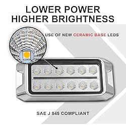 Agrieyes 2 in 1 Amber Strobe Lights, with Red