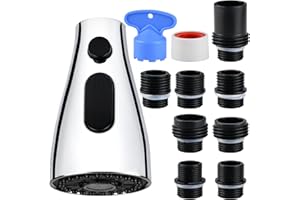 BEATI FAUCET Replacement Kitchen Faucet Head for WEWE-FORIOUS-Qomolangma-VFAUOSIT-BASDEHEN-WOWOW-VCCUCINE Pull Out/Down Kitchen Sink Faucet, 3 Spray Function,Chrome