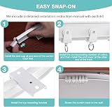 Dyna-Living 16.4ft Flexible Curtain Track Curved Ceiling Mount Bay Window view 6