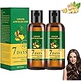 Lidoria Ginger Anti Hair Loss 7 Days, Hair Growth Oil, Repair Damaged Hair for Stronger Thicker Longer Hair (2Pcs)