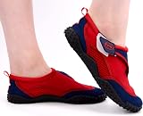 GEEZY Aqua Beach Surf Wet Water Shoes Unisex Red Adult Size 6 view 5