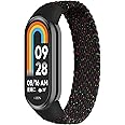 LEIXIUER Braided Solo Loop Band for Xiaomi Smart Band 9 8 Strap Women Men,Soft Elastic Nylon Replacement Wristband for Xiaomi Mi Strap 9/8