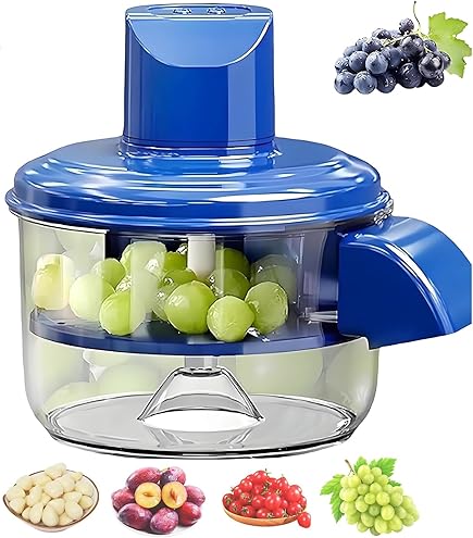 Éplucheur électrique Ail Et Raisin - 5 Lames, 50W, Peeling En 25 Secondes - Pour Raisins, Tomates Cerises, Baies