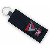 Fadi Sports Premium Jiu Jitsu Belt Keychain - BJJ Gi Belt key Chain for Martial Arts Fans - Ideal for Collections & Gifts