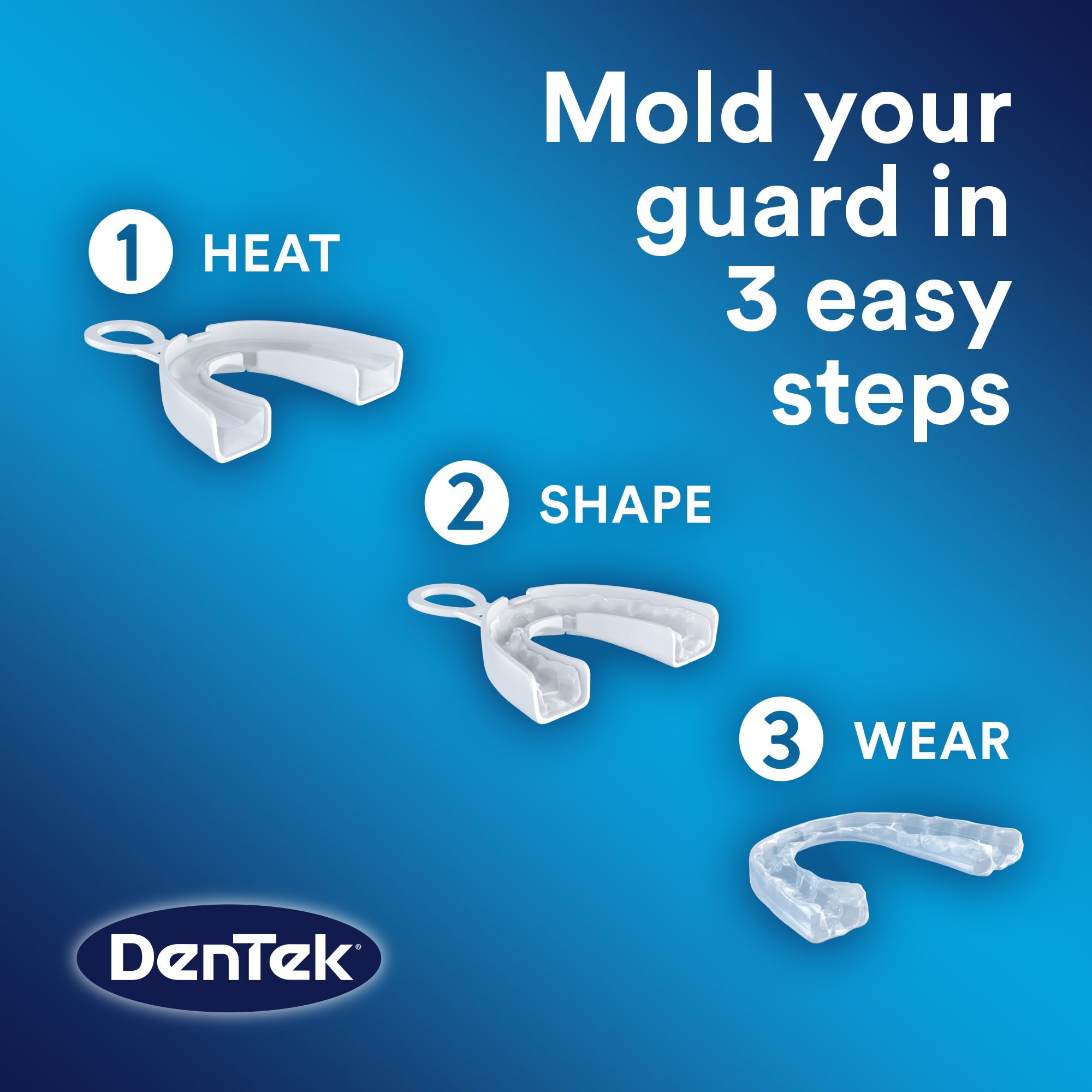 DenTek Professional-Fit Dental Guard, Mouth Guard for Grinding Teeth at Night, 1 Count