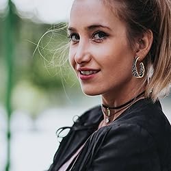 CEJUG Dangle Drop Hoop Earrings for Women Statement