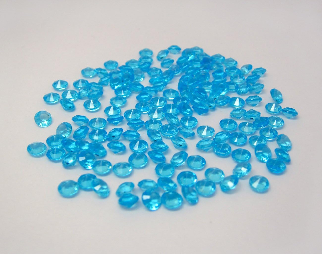 JUYO VONSAN 2000 Diamond Table Confetti Wedding Party Decorations (6mm, Dark Turquoise)
