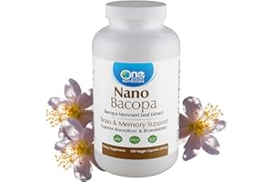 One Planet Nutrition Nano Bacopa 250 mg Veggie Capsules (120 Servings), Bacopa monnieri Extract, Nano for Easy Absorption, Enhances Memory & Focus, Non-GMO, Vegan, Gluten-Free